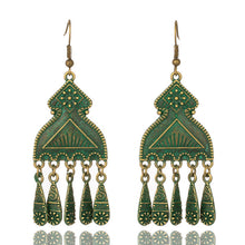 Load image into Gallery viewer, Antique Copper Bronze Bohemia Boho India Ethnic Dangle Drop Earrings for Women
