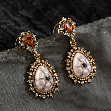 Fashion Crystal Water Drop Dangle Earrings for Women